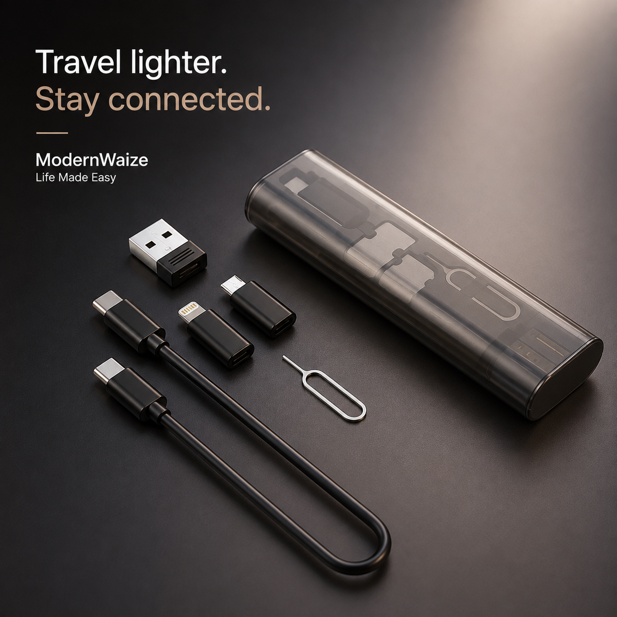 Multi USB Charging Adapter & Cable Box
