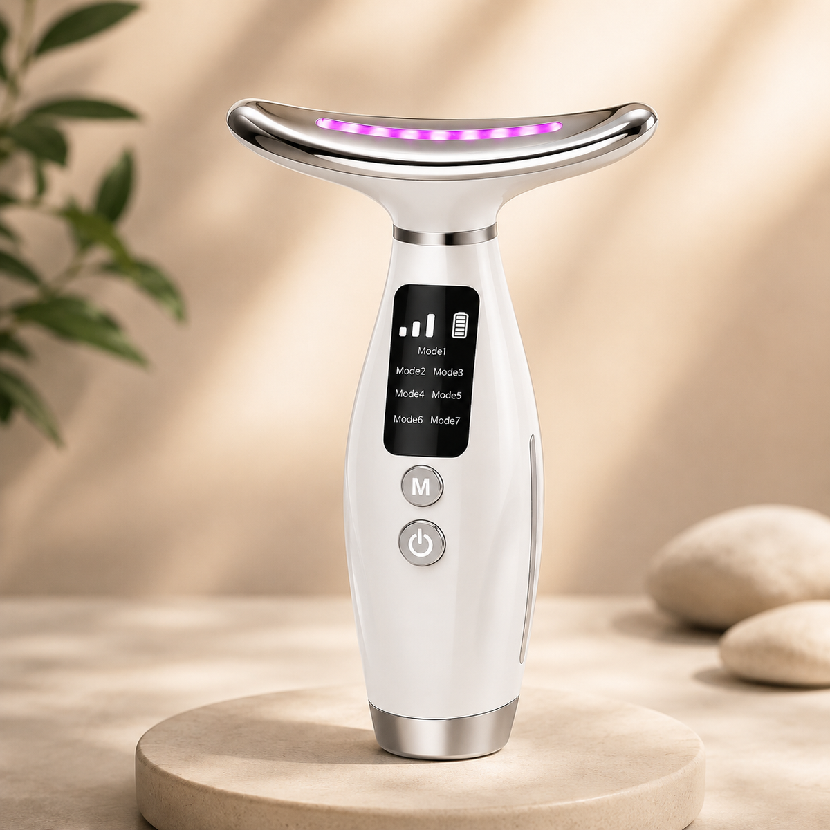 GlowEase 7-in-1 Facial & Neck Massager