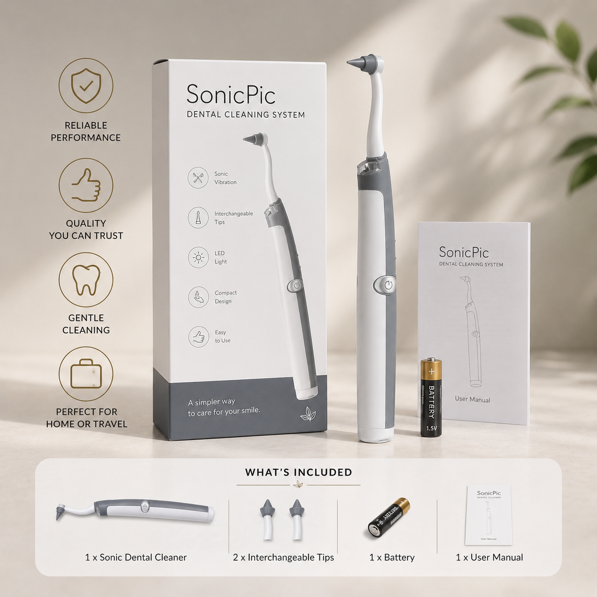SonicEase Dental Cleaner