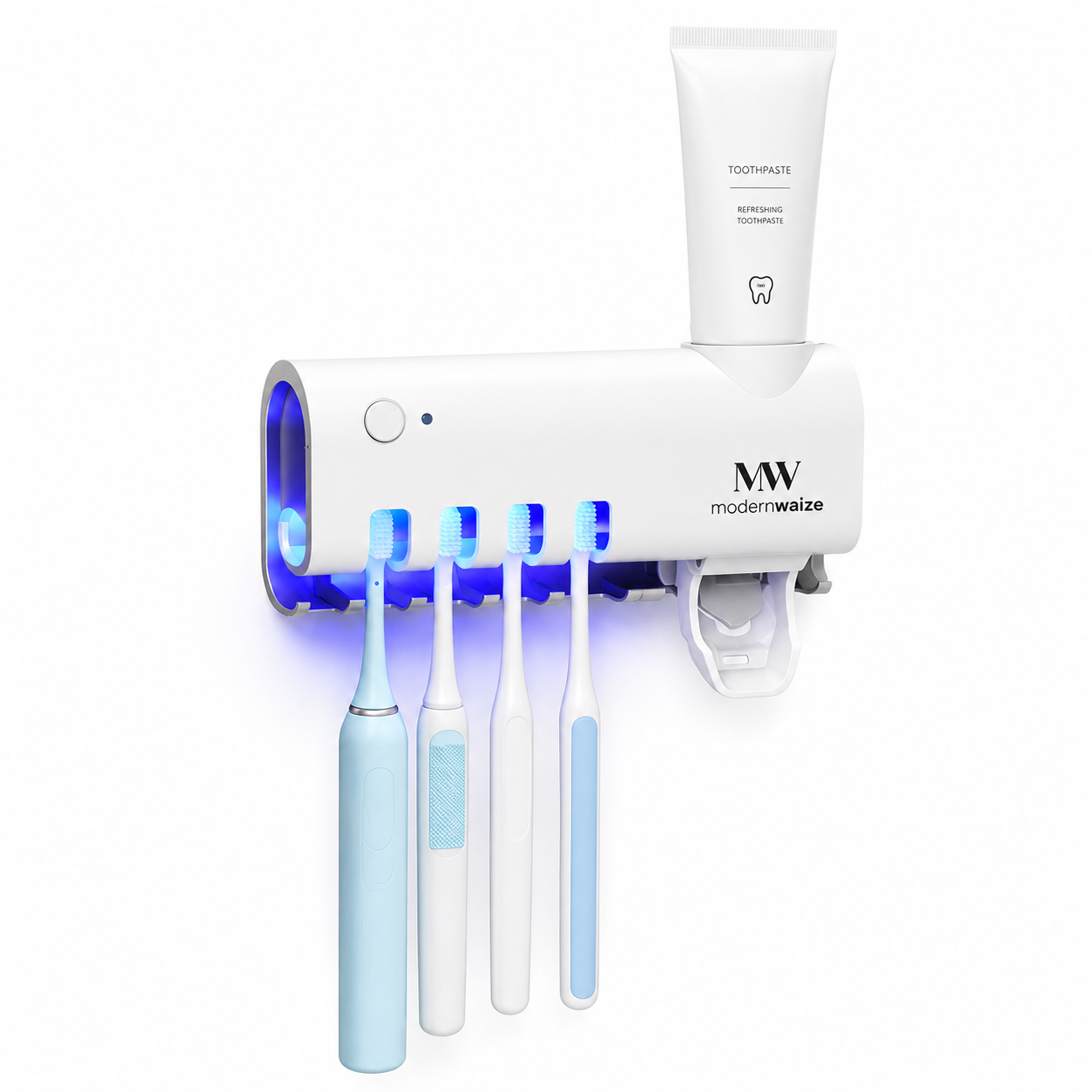 UV Toothbrush Disinfector & Automatic Toothpaste Dispenser