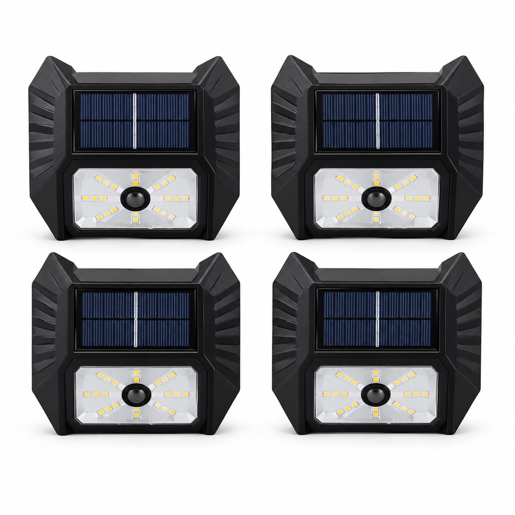 4 PCS Solar Motion Sensor Wall Lights