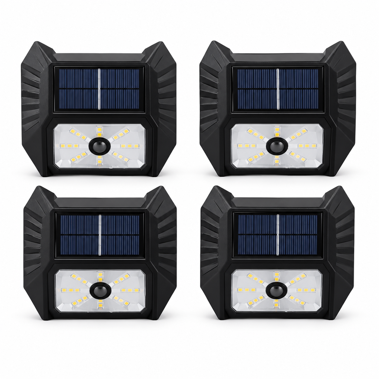 4 PCS Solar Motion Sensor Wall Lights