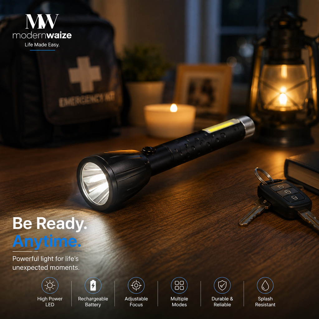 Rechargeable High-Power LED Emergency Flashlight