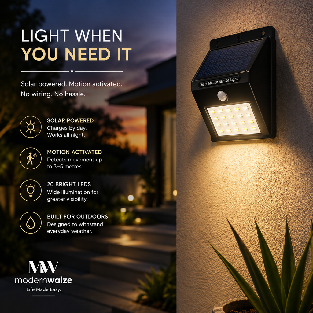 Solar Motion Wall Light