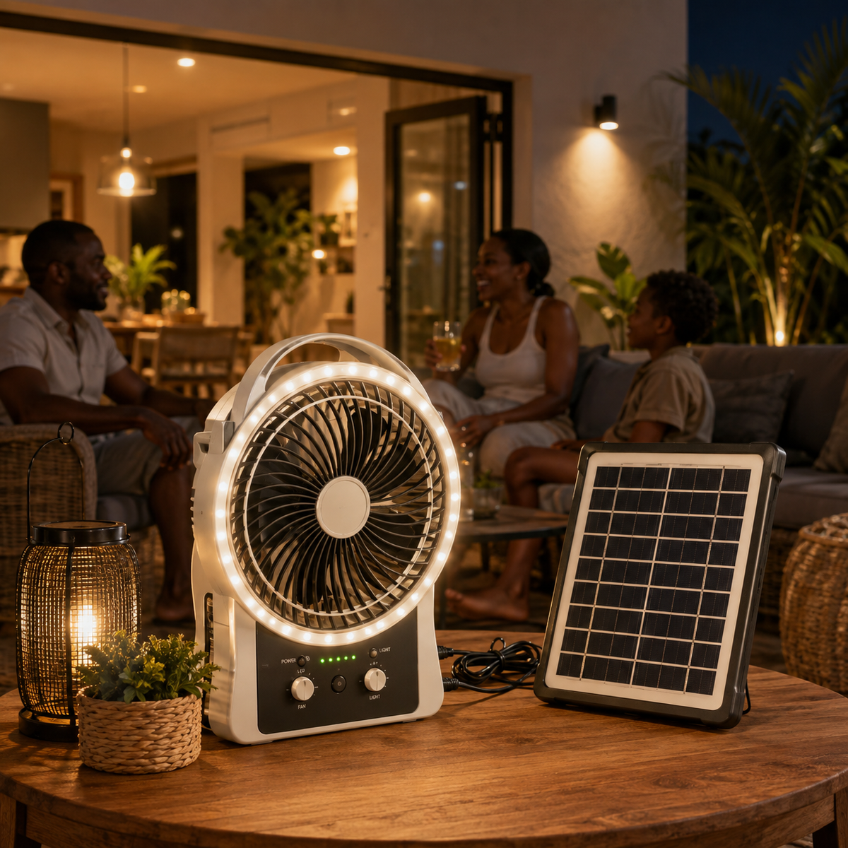 Portable Solar Fan & Light