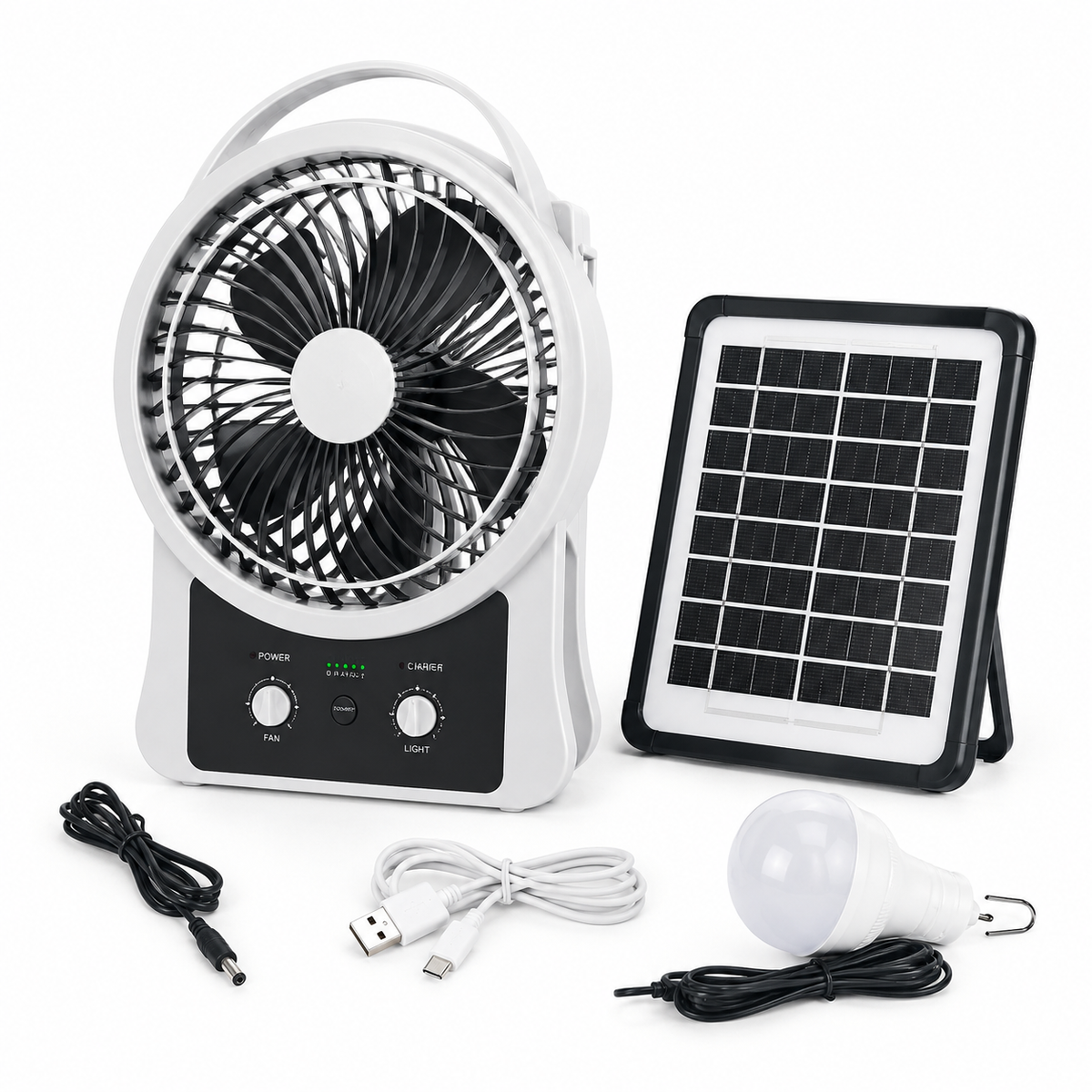 Portable Solar Fan & Light