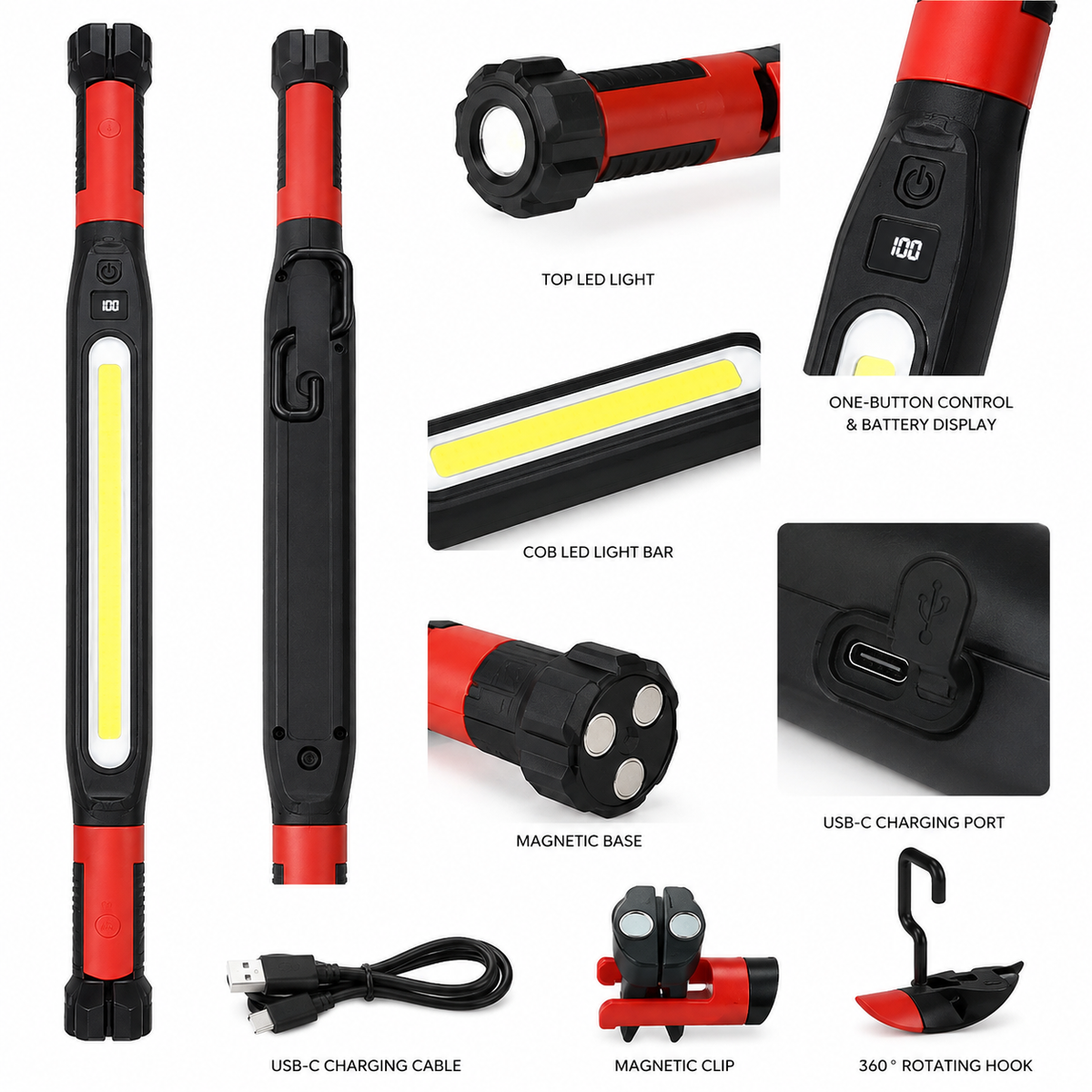 Rechargeable Magnetic LED Bar