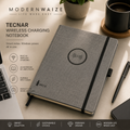 Tecnar Wireless Charging Notebook | A5 Smart Notebook with Built-in Wireless Charger