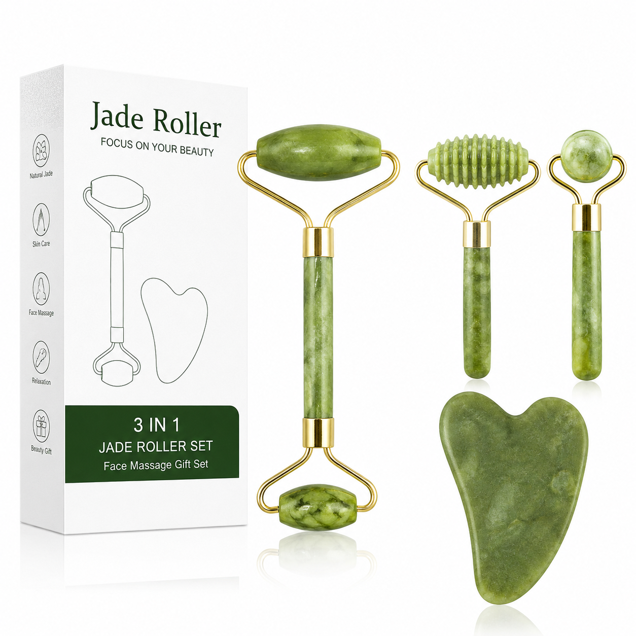 2-in-1 Flawless Facial Roller Massager