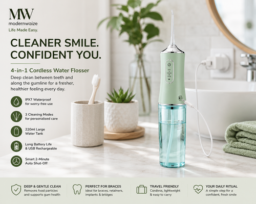 4-in-1 Cordless Water Flosser Dental Oral Cleaner