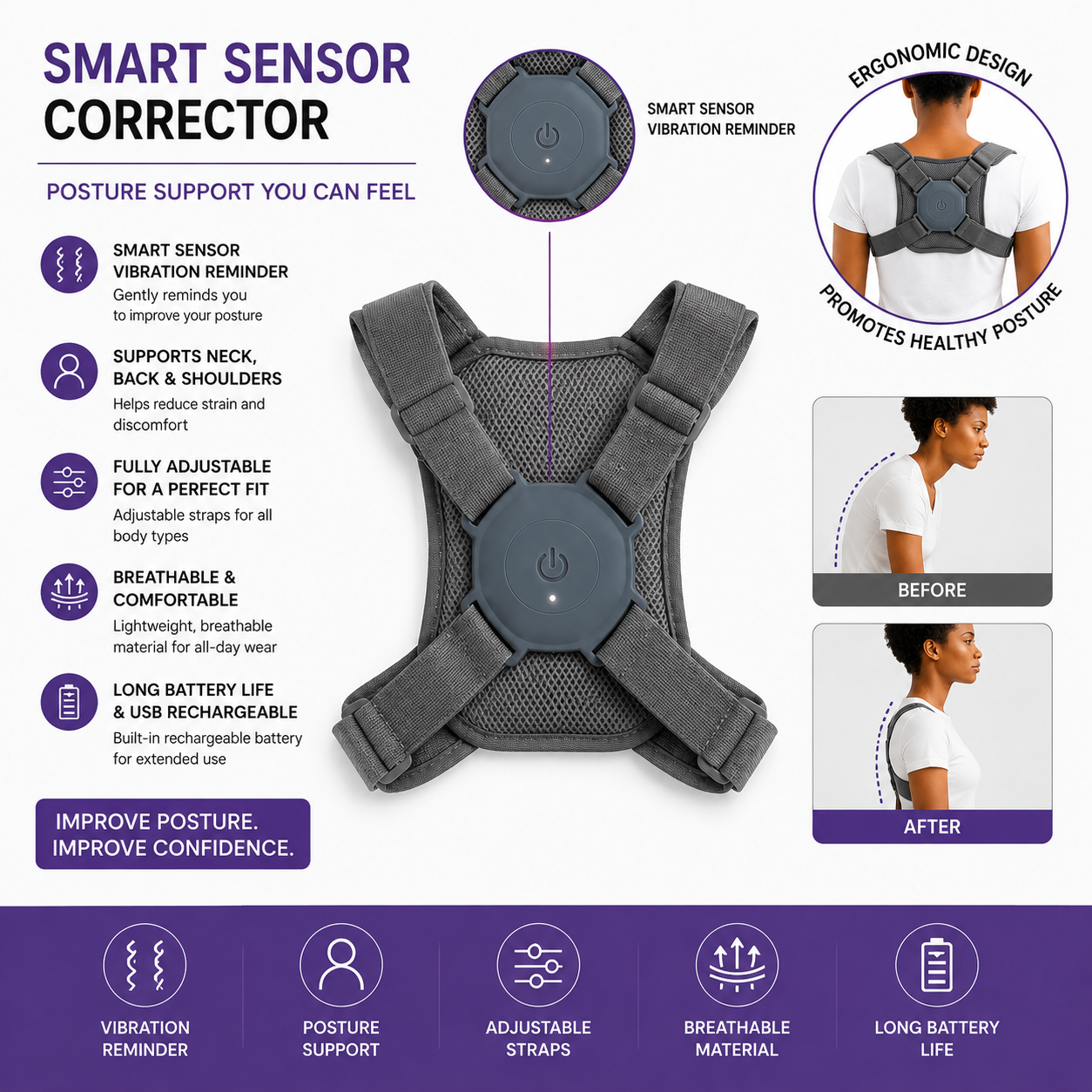 Spine Posture Corrector & Back Support