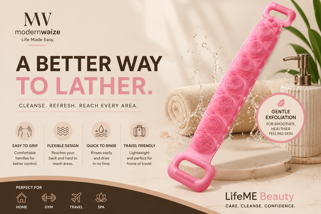 Silicone Exfoliating Bath Towel for Body Cleansing
