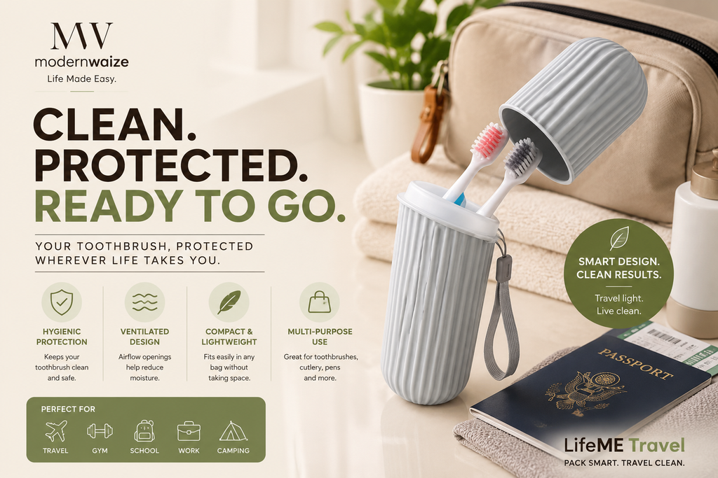 Travel Toothbrush Storage Case | ModernWaize