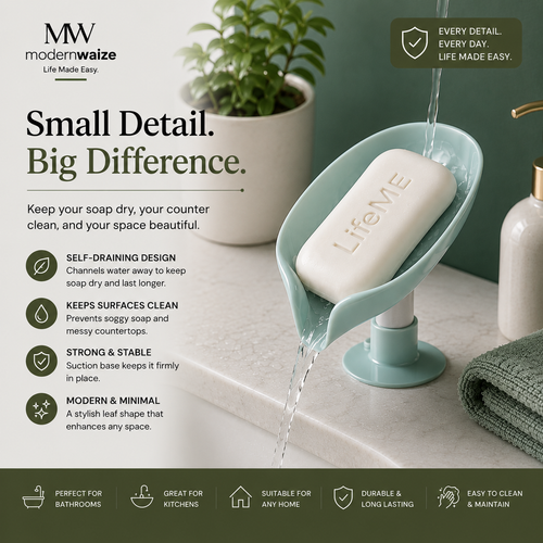 Leaf Shape Self-Draining Soap Holder